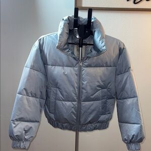 Women's Light Blue Puffer Jacket